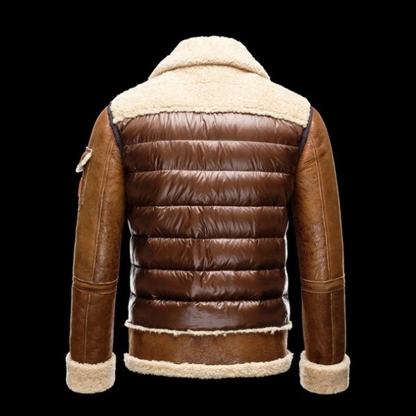Moncler Uomo Fashion preparazione per la sera Collar marrone Coats